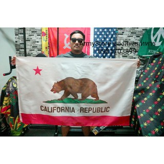 &lt;ส่งฟรี!!&gt; ธงรัฐ แคลิปฟอเนียร์  California Flag พร้อมส่งร้านคนไทย