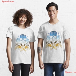 Speed man American hard rock band Essential T-Shirt guns n roses เสื้อยืด กันส์แอนด์โรสเซส เสื้อยืดสไตล์เกาหลี couple