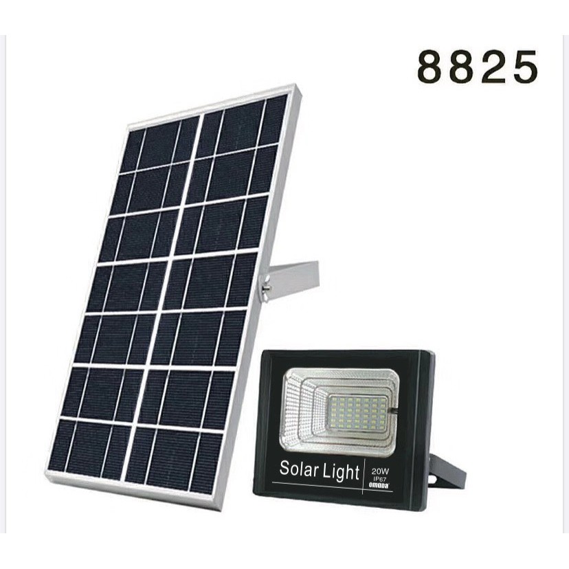 LED_OMUDAโคมไฟโซล่าเซลล์ สปอตไลท์ Solar LED โซล่าเซลล์ รุ่นพี่บิ๊ก jd-25W