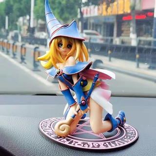 โมเดลฟิกเกอร์ Yu Gi Oh Black Magic Girl Mana Witch Pvc ขนาด 16 ซม. สําหรับตกแต่งรถยนต์