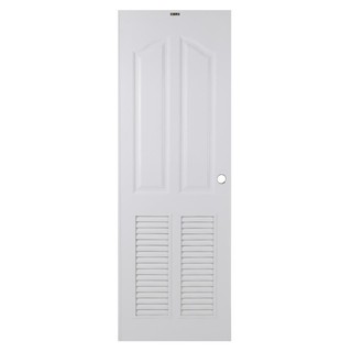 Bathroom door DOOR AZLE PSW6 PANEL-LOUVER 70X200CM UPVC WHITE Door frame Door window ประตูห้องน้ำ ประตูห้องน้ำ UPVC AZLE