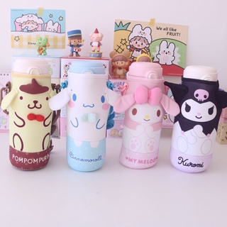 Sanrio สายคล้องแก้วน้ํา กระติกน้ําร้อน รูปสุนัข เมโลดี้ ซินนาม่อนน่ารัก กันกระแทก สําหรับเด็กผู้หญิง HelloKitty  Kitty Melody  Kuromi  Cinnamoroll  LittleTwinStars  Pochacco  PompomPurin  BADBADTZ-MARU  Tuxedo Sam  Kero Kero Keroppi