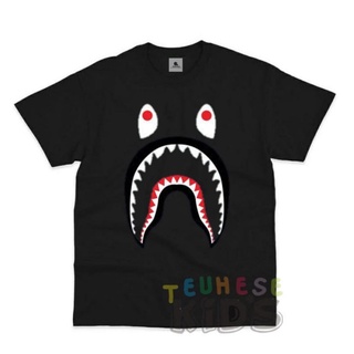 เสื้อยืด พิมพ์ลาย Bape SHARK สําหรับเด็ก