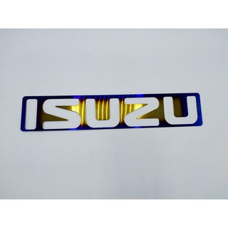 ครอบโลโก้หน้ากระจังไทเท ISUZU D-max ออนิวดีแมก ไทเท 1.9 bluepower