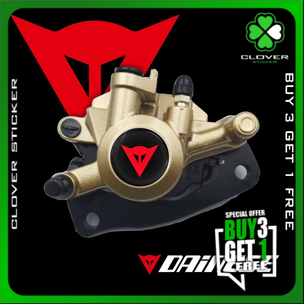 DAINESE รถจักรยานยนต์อุปกรณ์เสริมสติกเกอร์ RAISED ROUND BRAKE CALIPER สติกเกอร์ 3 ซม.DIAMETER AESTHETIC สติกเกอร์