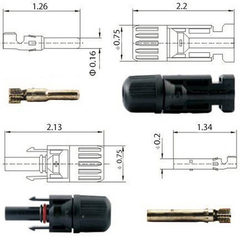 ขั้วต่อสายไฟ โซล่าเซลล์ MC4 connector - รูปที่ 4