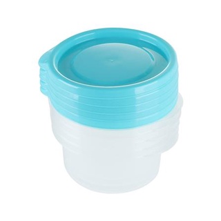 [พร้อมส่ง] HomeDoDee ชุดกล่องอาหารกลม 0.3 ลิตร CHEF BOX 6061 5 ชิ้น/ชุด กล่องข้าว กล่องเก็บอาหาร กล่องอาหาร