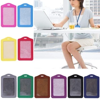Time ซองหนังใส่บัตรประจําตัว แนวตั้ง 10 สี สําหรับทํางาน