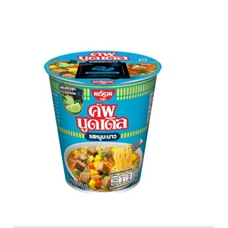 นิสชิน คัพ นูดเดิล รสหมูมะนาว แพค 6 - NISSIN Instant Noodles Moo Manao Flavor Pack 6