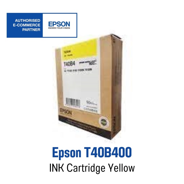 Epson INK หมึกตลับ T40B4 YELLOW หมึกแท้ (SC-T3130 / T3130N / T3130M / T5130 / T5130N / T5130M ) ปริม