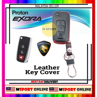 เคสกุญแจรีโมทรถยนต์ แบบหนัง ฝาพับ สําหรับ Proton Exora