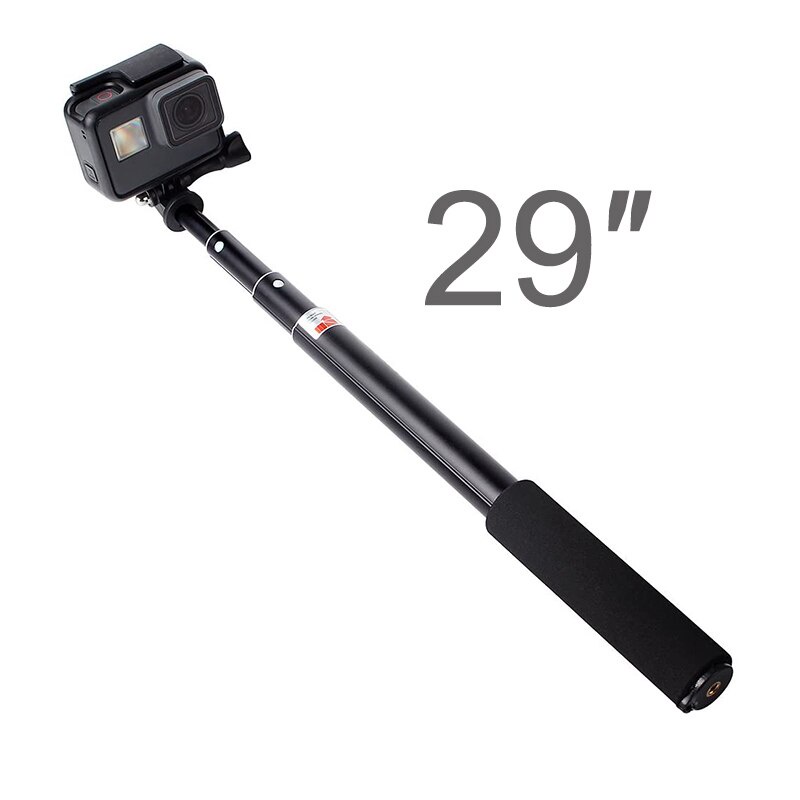 อุปกรณ์เสริมกล้อง ไม้เซลฟี่ อลูมิเนียม 29 นิ้ว สําหรับ Go Pro Hero 9 8 7 6 5 4 Session Dji Osmo Sjca
