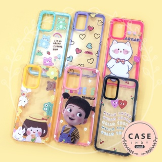 เคส Oppo A15 A53 A92 A94(4G) Reno 5(5G) เคสมือถือประกบ 2ชิ้น นิ่มใส TPU พิมพ์ลายการ์ตูน