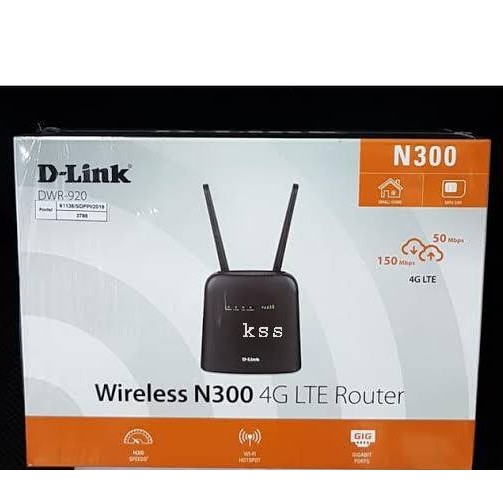 [BEST SELLER] Original D-Link DWR-920 Wireless-N300 Simcard 4G LTE Modem Router by NewVision4U.Net