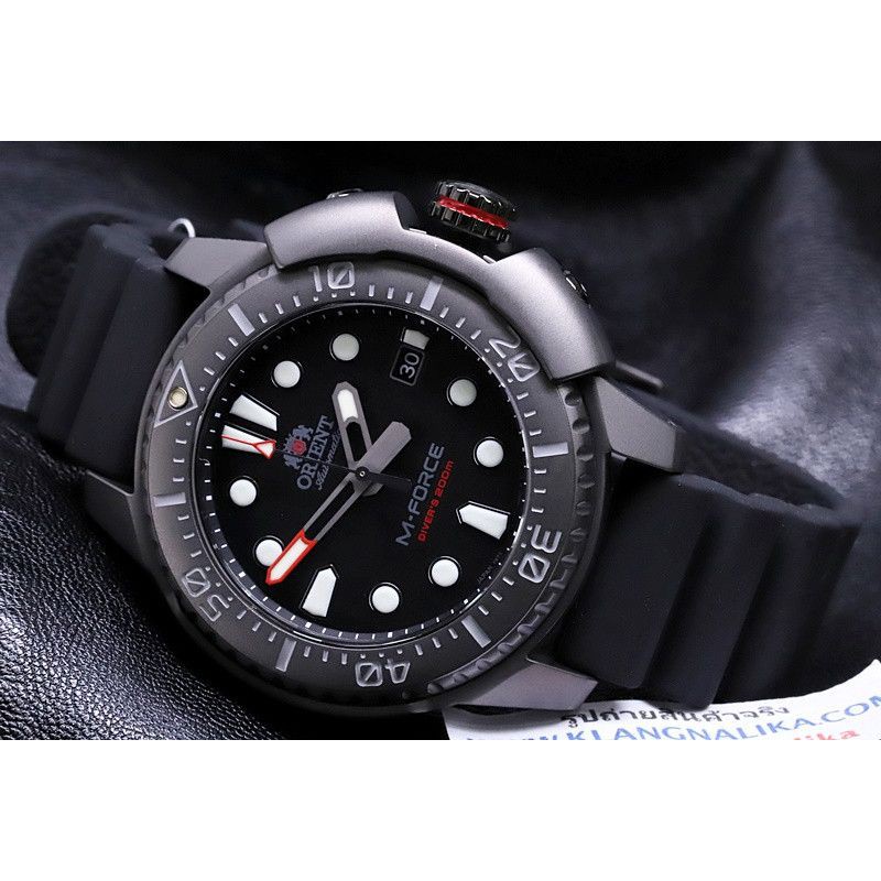 (แถมกล่องแบบพกพา) นาฬิกา Orient M-Force Automatic รุ่น RA-AC0L03B