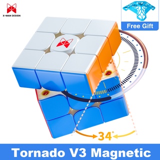 Qiyi XMD Tornado V3 M รูบิคปริศนา ความเร็ว 3x3x3 3x3 3×3 Cubo Magico