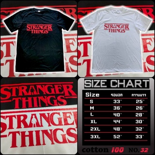 เสื้อยืดคอกลมstranger things เสื้อยืด cotton💯S-4XL