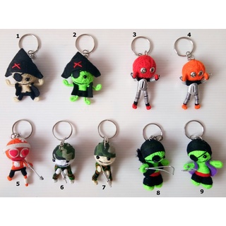 ตุ๊กตาวูดู ลายโมเดล Soldier Pirate พวงกุญแจห้อยกระเป๋า Voodoo String Doll Keychain Figure Keyring Handcraft Gift #1