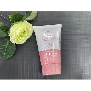 💥 SCENTIO PINK COLLAGEN RADIANT&amp;FIRM OIL CONTROL FACIAL FOAM SCRUB 100ml 💥