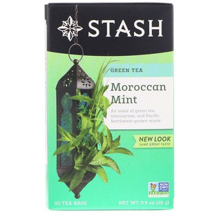 [แยกซอง/ยกกล่อง] Stash Tea, Green Tea, Moroccan Mint