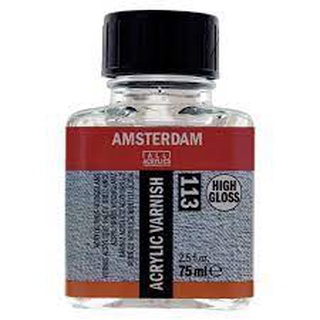 Amsterdam Hi Gloss 113 น้ำยาเคลือบสีอะคริลิค 75ml - 113 (เงามาก)