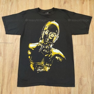 เสื้อยืดผ้าฝ้ายC-3PO STAR WARS เสื้อหนัง เสื้อวง เสื้อทัวร์L XL  XXL 3XL