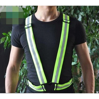 F01 Reflective Vest、เสื้อกั๊กสะท้อนแสงปรับยืดหยุ่นสายเสื้อกล้ามสำหรับวิ่งปั่นจักรยานจ๊อกกิ้ง