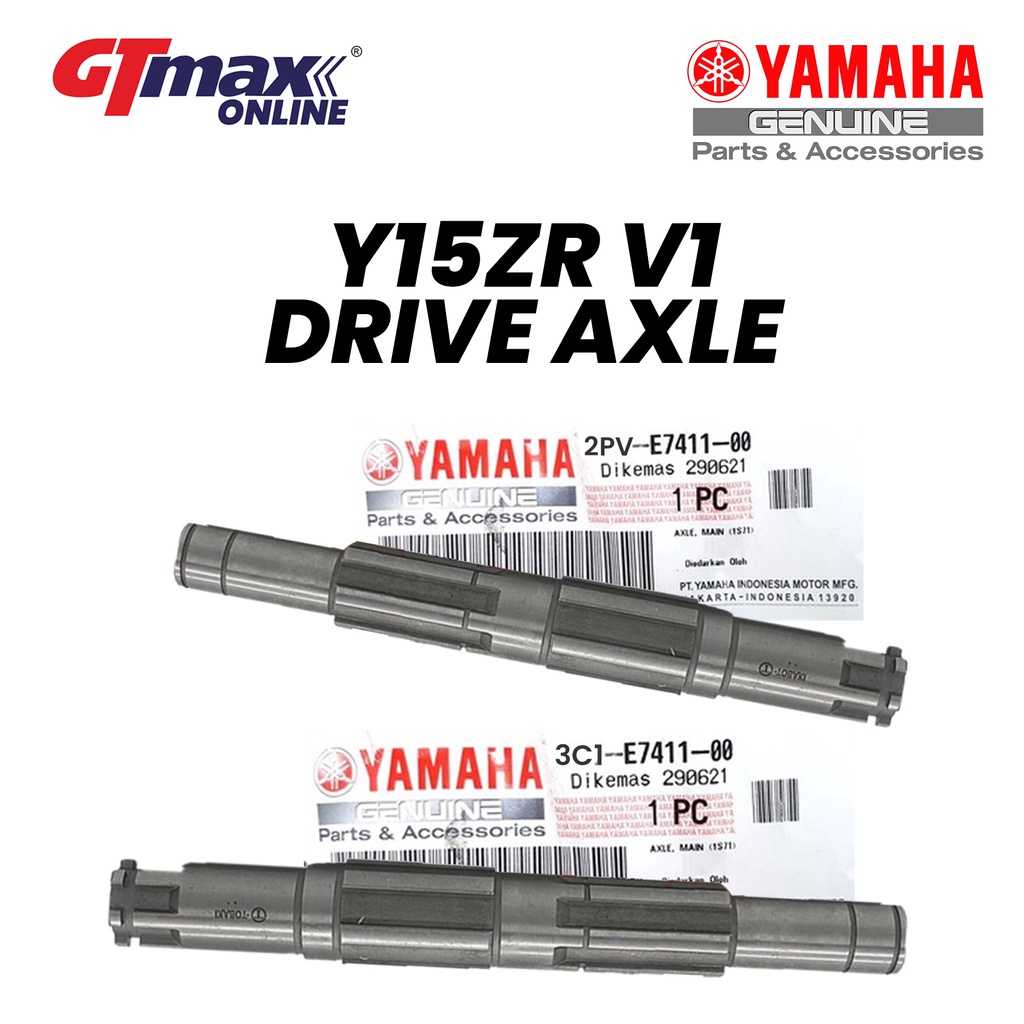 (BERANI JAMIN 100% HLY!) Y15ZR MAIN AXLE ( 12T ) 2PV-E711-00 / MAIN AXLE ( 12T ) 3C1-E7411-10
