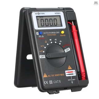 KKmoon Richmeters มัลติมิเตอร์ดิจิทัล ขนาดเล็ก อเนกประสงค์ นับ 4000 ครั้ง AC DC ทรานซิสเตอร์ ทดสอบแรงดันไฟฟ้า แอมมิเตอร์ เซนเซอร์อุณหภูมิ โพรบทดสอบ VC921