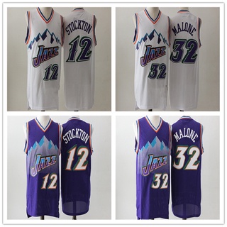 เสื้อกีฬาบาสเก็ตบอล Nba Utah Jazz #12 Stockton #32