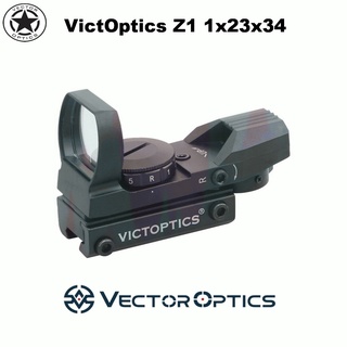 VictOptics Z1 1x23x34 เรดดอท เปลี่ยนลายใด้ 4 แบบ รางจับ 11 มม.