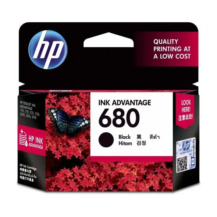HP 680 Black Original Ink Advantage Cartridge