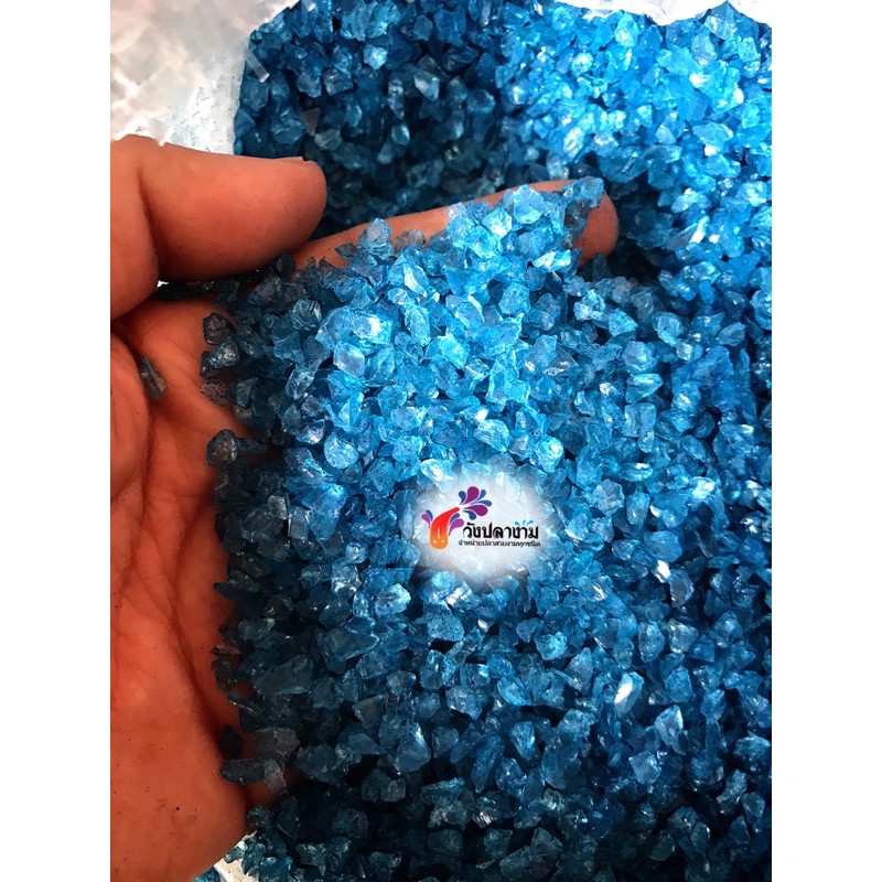 ทรายคริสตัล สีสดใส มีหลายสี ตกแต่งตู้ปลา สวนถาด