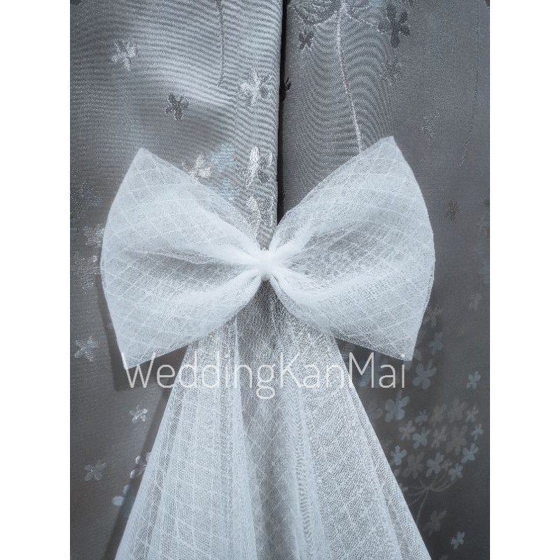 เวลเจ้าสาวสีขาว สไตล์มินิมอล ความยาว 40cm [V22] - รูปที่ 3