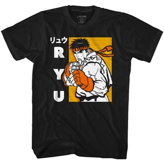 เสื้อยืด พิมพ์ลาย Street Fighter Ryu Karate สไตล์ญี่ปุ่น สําหรับผู้ชาย