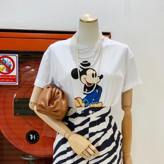 Mickey Tee‼️เสื้อยืดงานKOREA สกรีนลายดิจิตอลด้านหน้า ผ้าดีคัตตอน100%