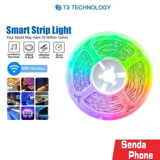 ไฟเส้น LED T3 Smart Strip Light ไฟเส้นแอลอีดีอัจฉริยะ ไฟเส้นตกแต่งห้อง LED ไฟประดับ ปรับได้มากถึง 16 ล้านสี (อะแดปเตอร์)