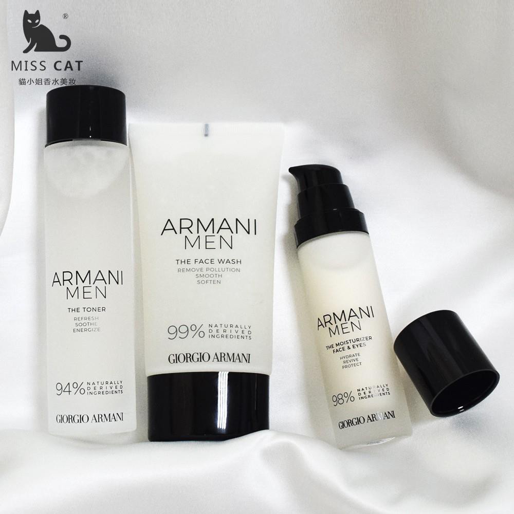 GIORGIO ARMANI Men's Revitalizing Cleansing Gel / Men's Revitalizing  Moisturizing Cream / เอสเซ้นส์ฟื้นฟูผิวสำหรับผู้ชาย | Shopee Thailand