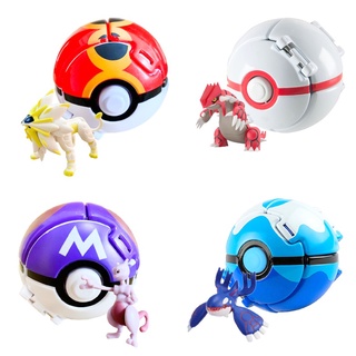 ตำนาน Pokemon Solgaleo Groudon Kyogre Mewtwo Touchable Flip Ball