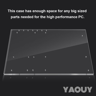 ATX Base Frame Transparent For DIY Stand Mothboard Computer Overlock Open Acrylic Case