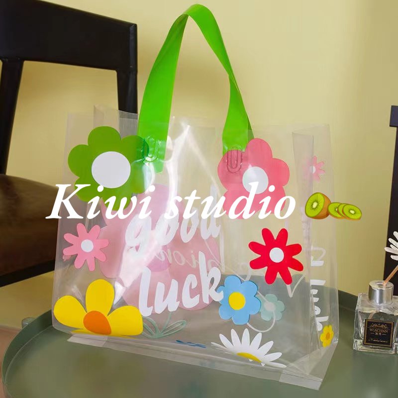 KiwiStudio (แพ็คละ 50 ชิ้น) ถุงหูหิ้ว ถุงของขวัญ ถุงกระดาษหูหิ้ว ins HyunAสไตล์  (SK0007)