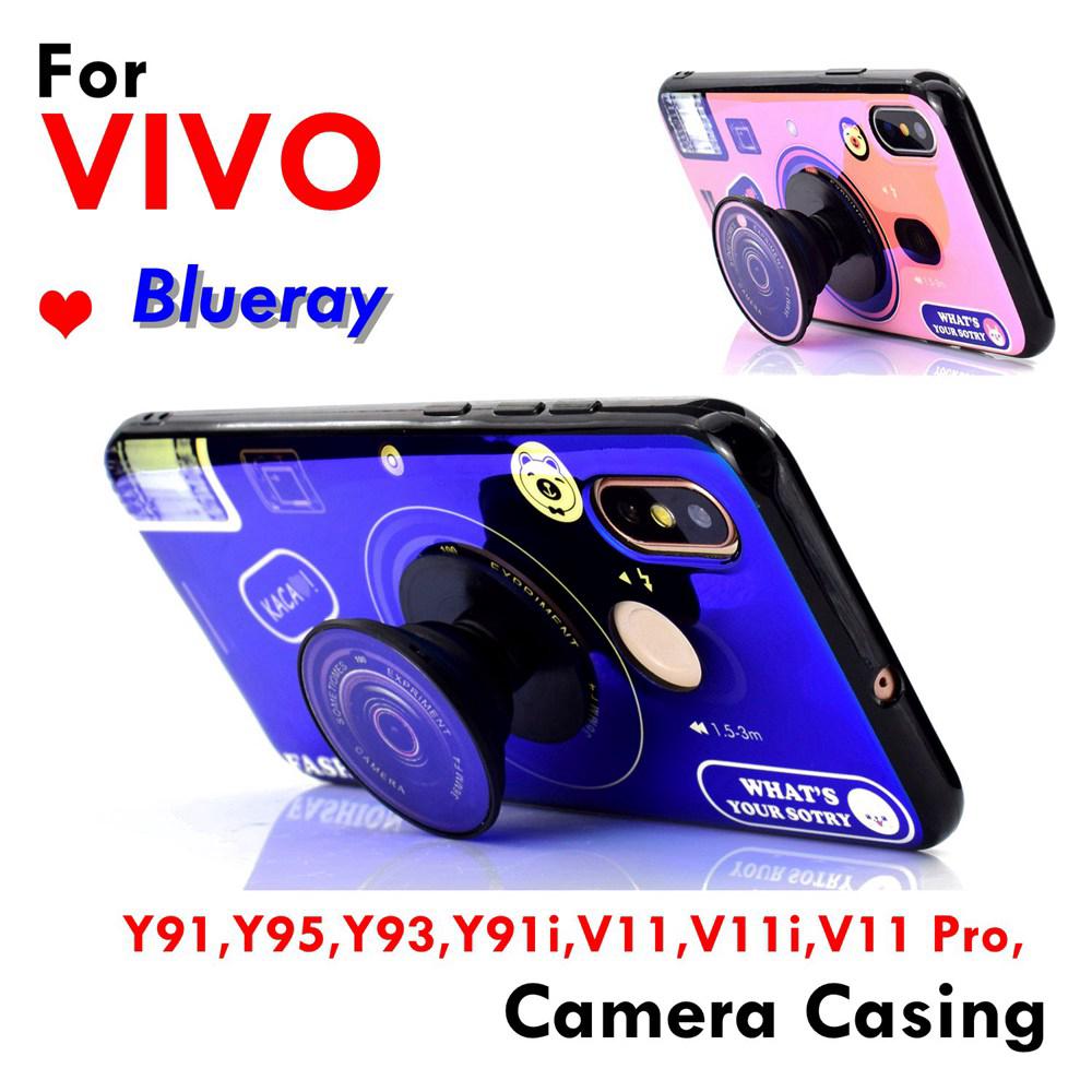 เคสโทรศัพท์แบบนุ่มป้องกันการกระแทกสําหรับ vivo y 91 y 95 y 93 i v 11 pro blueray