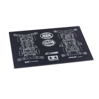 Tamiya 67453 Mini 4WD Setting Board FM-A &amp; VZ (Carbon Fiber Pattern)