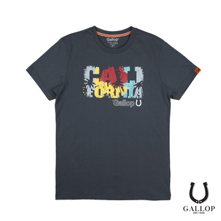 HH GALLOP : เสื้อยืดคอกลม T-SHIRT (Round-necked) GT9066 ราคาปรกติ 590.- เสื้อยืดผ้าฝ้าย