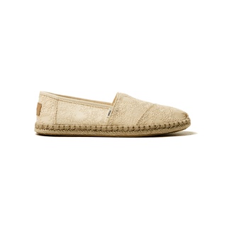 TOMS รองเท้าลำลองผู้หญิง แบบสลิปออน (Slip on) รุ่น Rope Sole Natural Hibiscus Floral Lace (B) รองเท้าลิขสิทธิ์แท้