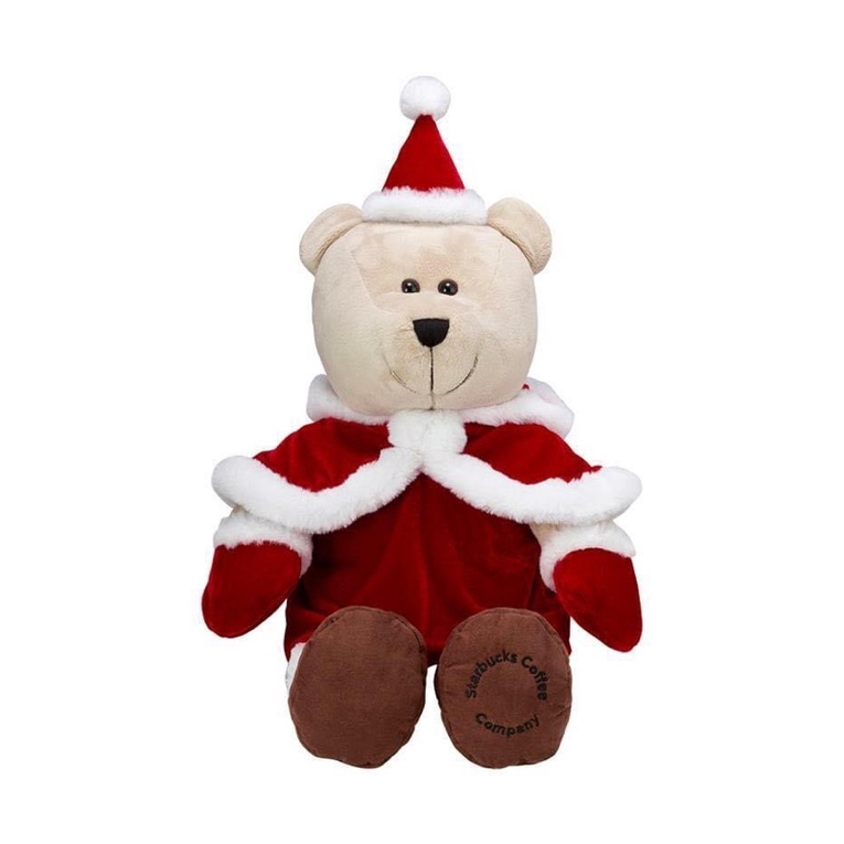 (Limited Edition) - ตุ๊กตาหมีตัวใหญ่ Santa Starbucks Bear Barista Korea