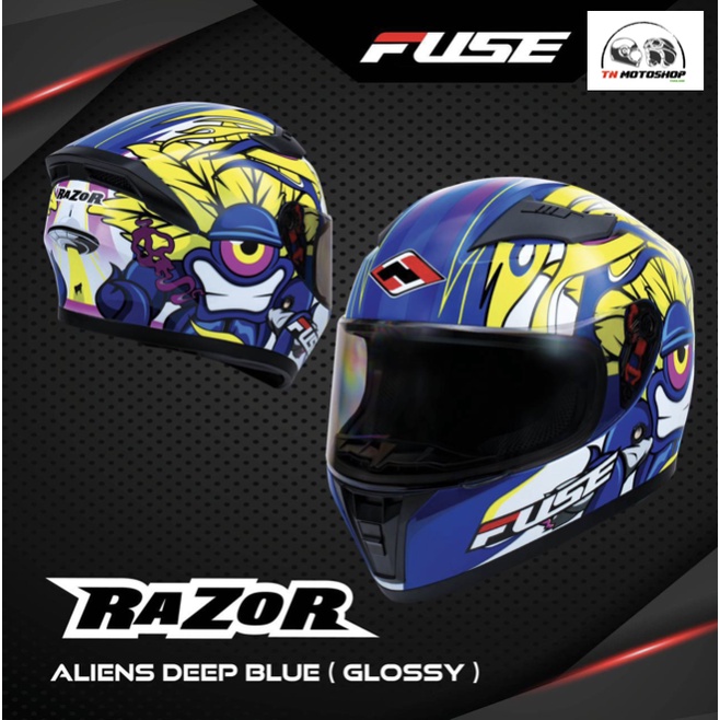 หมวกกันน็อค ลายใหม่ 2022 FUSE Razor หมวกเต็ม - tn.motoshop - ThaiPick