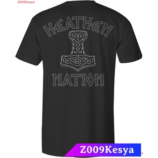 Z009Kesya เสื้อยืดสีพื้นคอกลม Heathen Thor T-Shirt discount Heathen คนนอกใจ