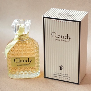 ราคาต่อขวด น้ำหอมผู้หญิง CLAUDY POUR FEMME ขนาด 100 มล. กลิ่นหอมหวานจากกลีบกุหลาบผสมผสานกับกลิ่นไม้หอม ให้ความรู้สึกห...