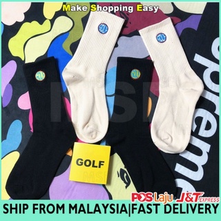 Mse Golf Wang Golf Le Fleur ถุงเท้าแฟชั่น ปักลายโลโก้ Tyler the Creator หลากสีสัน